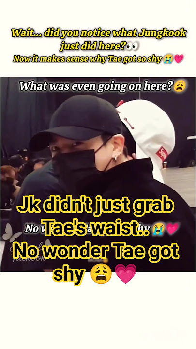 Wait… Did You Notice What Jungkook Did for Taehyung? 👀💗 #taekook