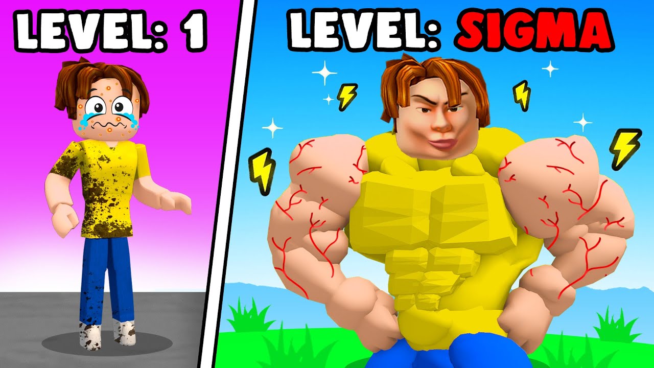 From NERD To SIGMA MALE In Roblox! (Mewing Simulator)
