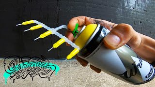 RESAKS  ⚡ Testing 5 Needle Cap Adapter For Spray Paint ⚡  [ Fadebomb Graffiti Tool ]