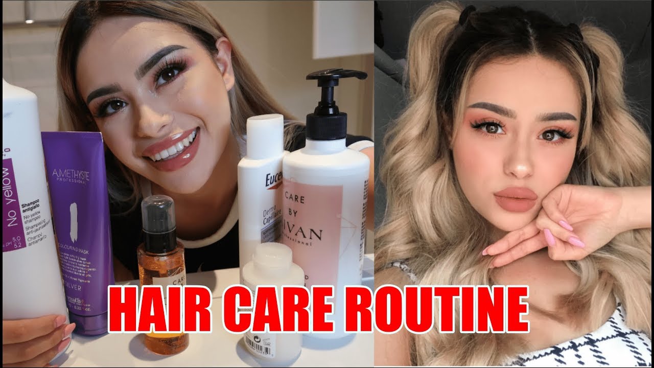 HAIR CARE ROUTINE How to take care of bleached hair