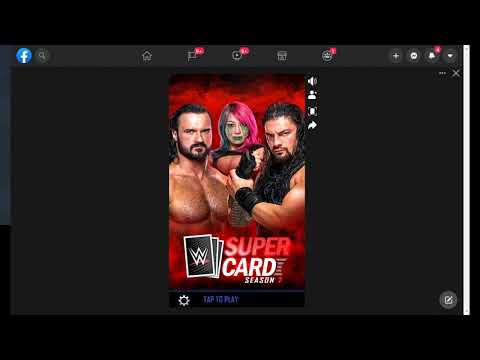 How to PLAY WWE SUPERCARD on FACEBOOK (PC/MAC) !! 2021