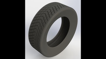 How to design car tyre & wheel in Solidworks step by step