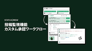 複数ステップのカスタムSns承認ワークフロー Statusbrew投稿機能
