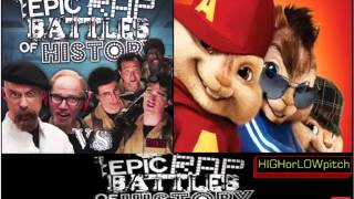 Ghostbusters vs Mythbusters. Epic Rap Battles of History Season 4. CHIPMUNKS' version