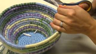 Finishing a Coiled Basket-part 1