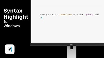 Syntax Highlight for iA Writer for Windows [2019]