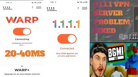 (1.1.1.1 VPN ) SERVER PROBLEM FIXED PUBG LITE BGMI (GAMEPLAY VPN CONNECTION DISCUSSED) PLAY ABHI