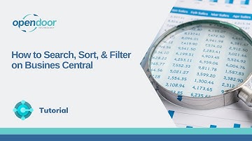 How to Search, Sort, & Filter on Busines Central
