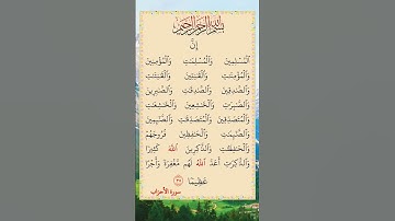 القرآن الكريم سورة الأحزاب سعد الغامدي #القرآن_الكريم #راحة_نفسية #اطمئن