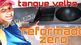 COMO REFORMAR O TANQUE DE ROUPA #velho e muito áspero