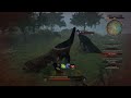 Two theris vs. four ceratos -crimson semi-realism II-