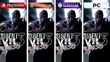 Resident Evil 3 Nemesis (1999) PS1 vs Dreamcast vs GameCube vs PC (Graphics Comparison)