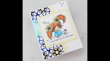 Unity Quick Tip: Cute Pick-me-Up Card with Copic Coloring and Foiled Accent