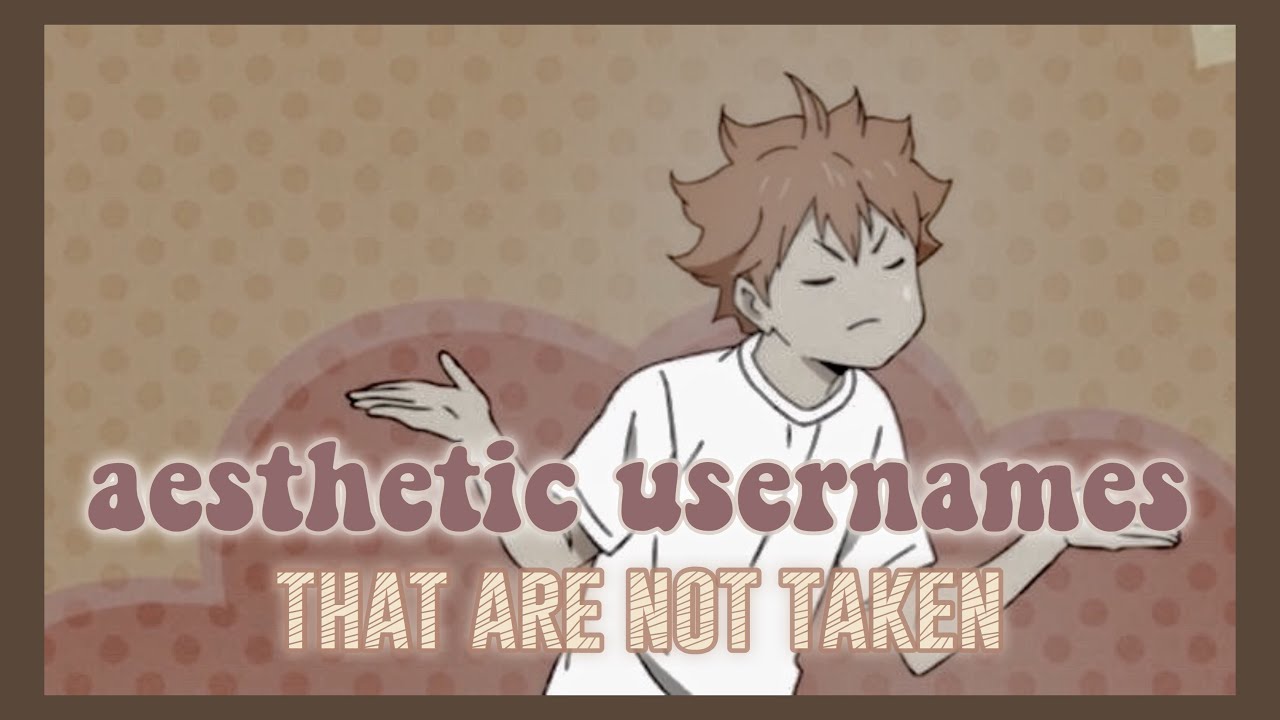 Ë‹ ð—®ð—²ð˜€ð˜ð—µð—²ð˜ð—¶ð—° ð˜‚ð˜€ð—²ð—¿ð—»ð—®ð—ºð—²ð˜€ It S A Random Username And Haikyuu Username Youtube