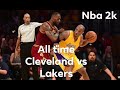 All TIME LAKERS VS CAVALIERS NBA2K Gameplay