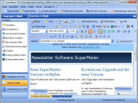 Tutorial: SuperMailer Newsletter Software - Import von Newsletter-Empfängern Anleitung