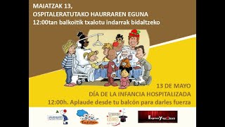 Gaur da ospitaleratutako haurren eguna!