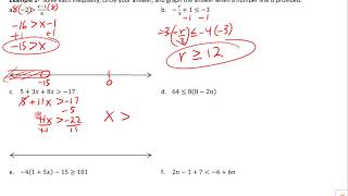 2.5 Solving Multi-Step Inequalities