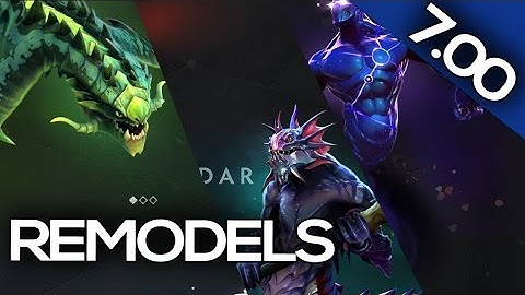 7.00 PATCH UPDATE Dota 2 - ALL REMODELLED HEROES (VIPER, ENIGMA, SLARDAR)
