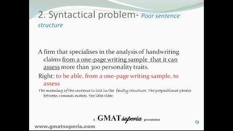 using GMAT official guide for GMAT sentence correction GMAT superia semantics part 1.mp4