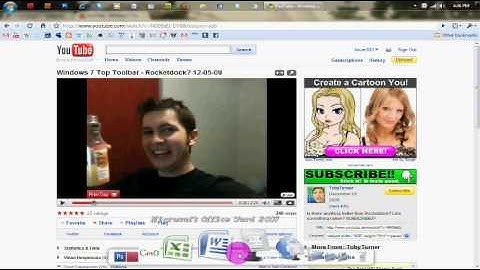 RE: Windows 7 Top Quicklaunch Toolbar - Rocketdock? 12-05-09