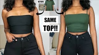 This Easy Trick Turns Your Old T-Shirt Into a Reversible Top!