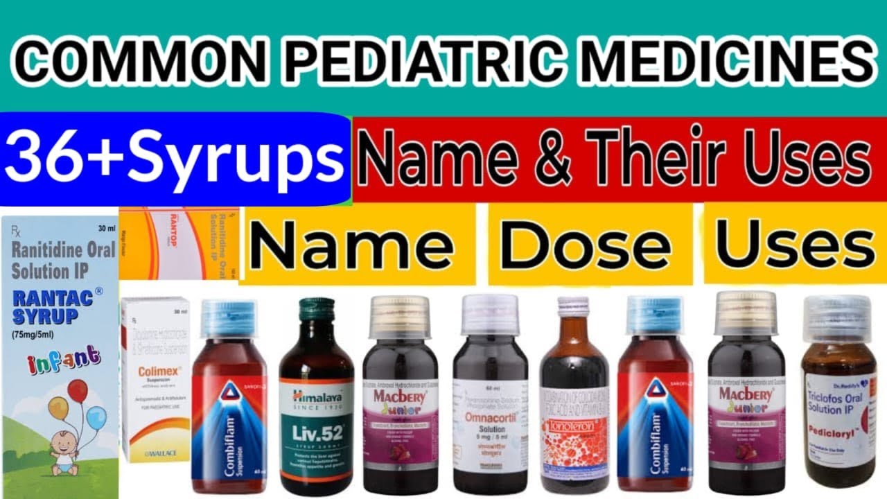 Bachho Ki Dawaiya Antibiotics Syrrup For Child 36 Medicines For 