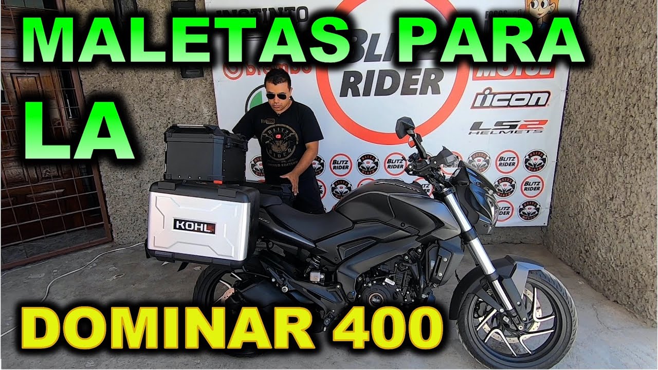 MALETAS Y BAUHLES KOHL PARA LA DOMINAR 400 RUTA 66 T1 E04 BLITZ RIDER -  YouTube