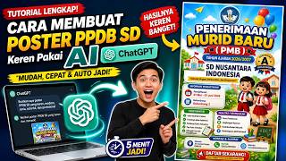 Bikin Poster Penerimaan Murid Baru Otomatis dengan AI ChatGPT 😱