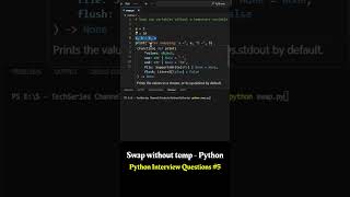 Python For Beginners | Python In Telugu | Python Interview Questions | Python Swapping(without temp)