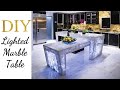 DIY HIGH END LIGHTED MARBLE DECOR | A MUST HAVE TREND MADE POSSIBLE IN A RENTAL?!!!