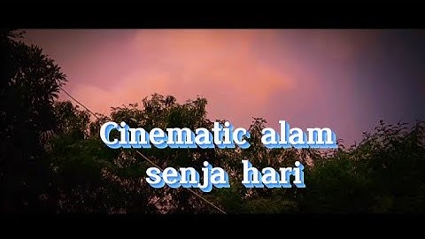 CINEMATIC SENJA HARI || VIDEO SINEMATIK ALAM 1 MENIT