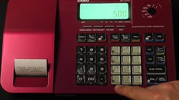 Casio se-s100 Cash register Tutorial - How to use the DEPT SHIFT button