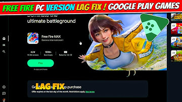 Free Fire Pc Version Lag Fix! 100% Work || Google Play Game Beta Lag Fix