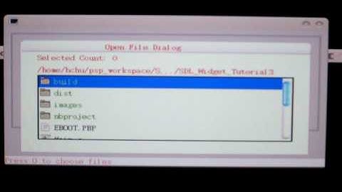 Joystick test of SDL Widgets for PSP