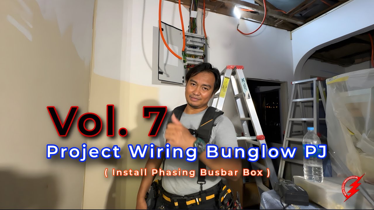 PAKAR ELEKTRIK : Project Wiring Bunglow PJ - Vol. 7 (Install Phasing Busbar Box)
