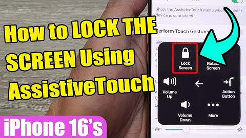 🔒 How to LOCK THE SCREEN Using AssistiveTouch on iPhone 🖐️| iPhone 16/16 Pro Max/iOS 18
