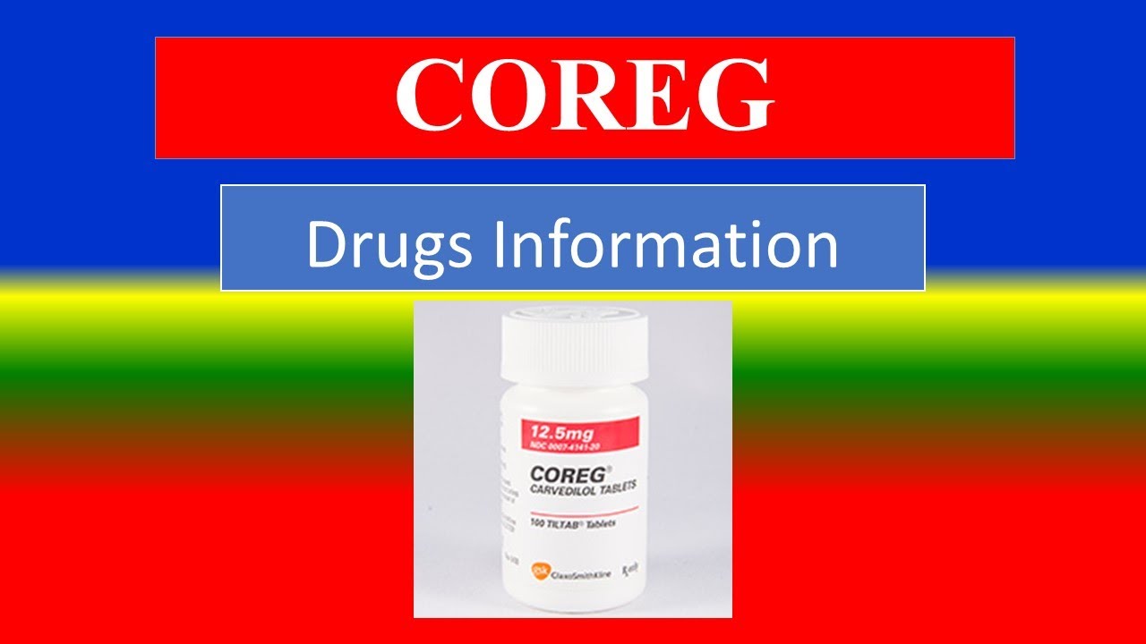 COREG - beta-blocker - Generic Name , Brand Names, How to use ...