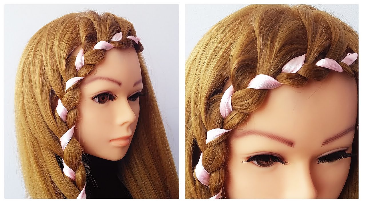 How to make EASY ribbon hairstyle 🔸 Cute Hairstyle for Girls 🔸 Step by