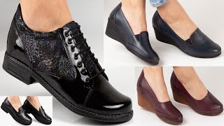 2023 VERY SOFT COMFY STYLE OFFICE WEAR SHOES DESIGNS NEW GENUINE LEATHER SHOES COLLECTION FOR WOMEN screenshot 4
