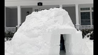 How We Made A Luxury Igloo/Snow house
