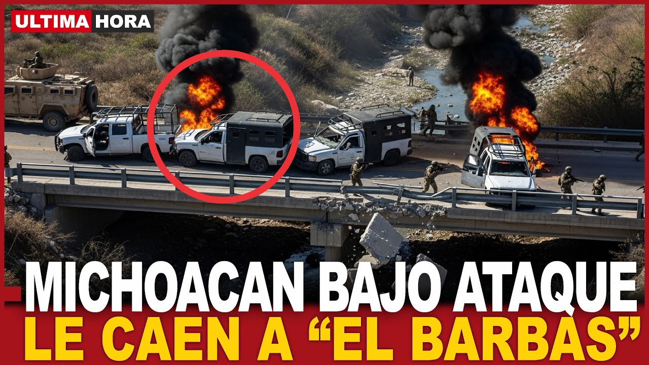 GUERRA en Michoacan: "Murciélagos" entran por "EL BARBAS" y dejan 20 SICARIOS abatidos