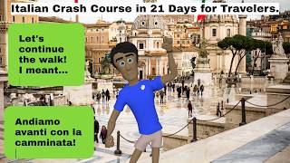 Learn Italian through a 21-day story adventure for traveling. Pick up your character and go.Chapter7