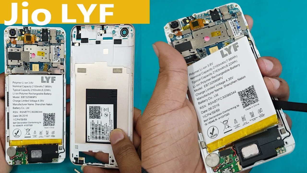 Lyf Water 11 4g Lte Battery Replacement Lyf Water 11 Disassembly And Battery Replace Youtube