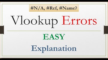 Excel Formulas and Functions. #N/A, #Ref, #Name? How to use vlookup function in MS excel. How to fix