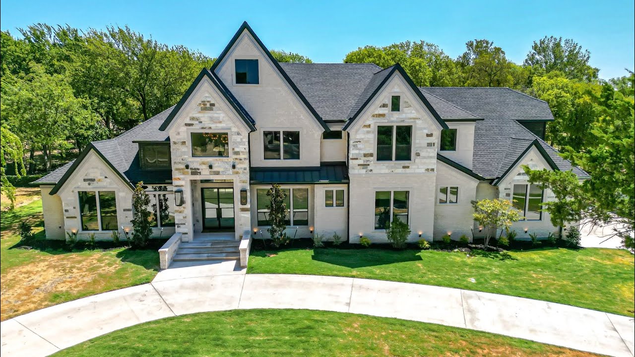 BREATHTAKING LUXURY HOUSE TOUR NEAR DALLAS TEXAS ON 1+ ACRE LOT 4 Bed