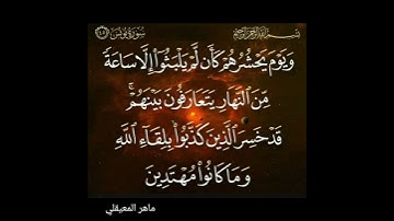 سورة يونس آية 45