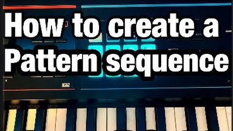 How to record and make pattern sequence on Juno DS - (Tutorial)