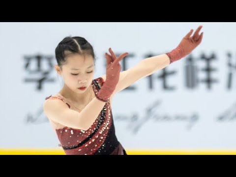 Yihan WANG Gold Medal Jr FS 2023 Chinese InterClub League Final