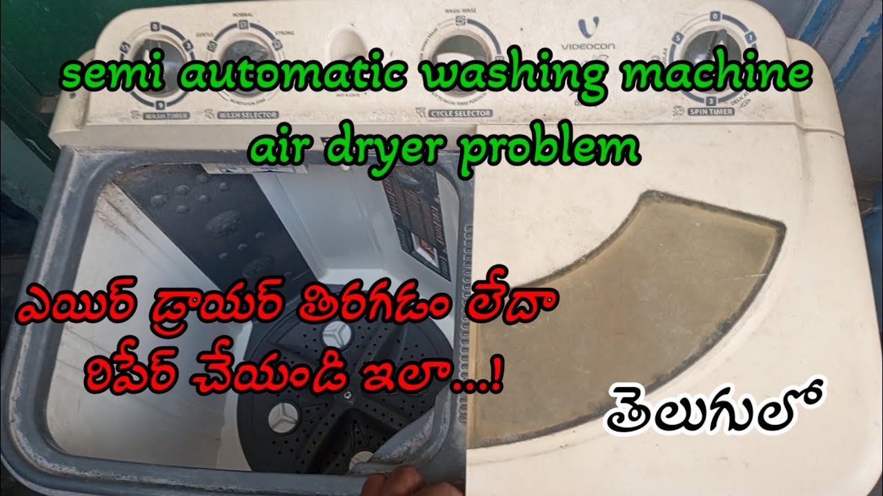 Semi automatic washing machine repair/ Videocon washing spin not